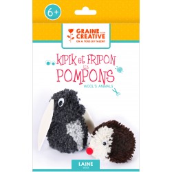 Kit animaux et Fripon Pompons