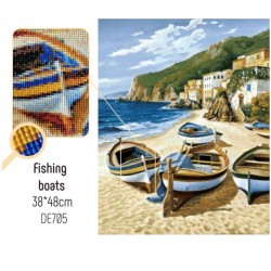 Diamond Painting Fishing Boats