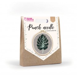Punch needle Feuille Monstera