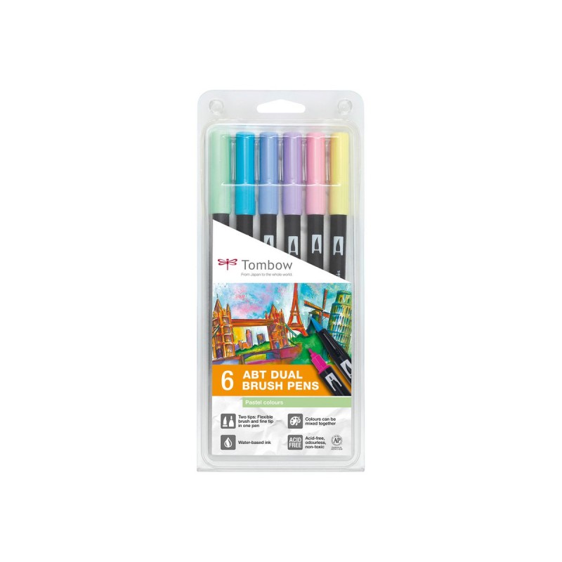 Tombow ABT Dual Brush Pen Set de 10 Galaxy couleurs