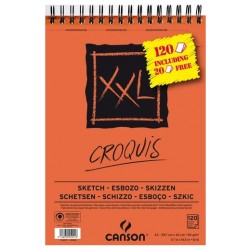 spiralé petit côté Canson CANSON Album 30 feuilles XL® DESSIN NOIR A5 150g/m² 