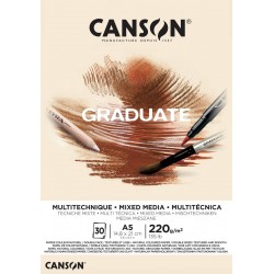 A5 150g/m² Canson CANSON Album 30 feuilles XL® DESSIN NOIR spiralé petit côté 
