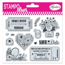 Stampo clear Mariage Ticket