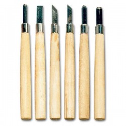 SET 6 OUTILS LINOGRAVURE